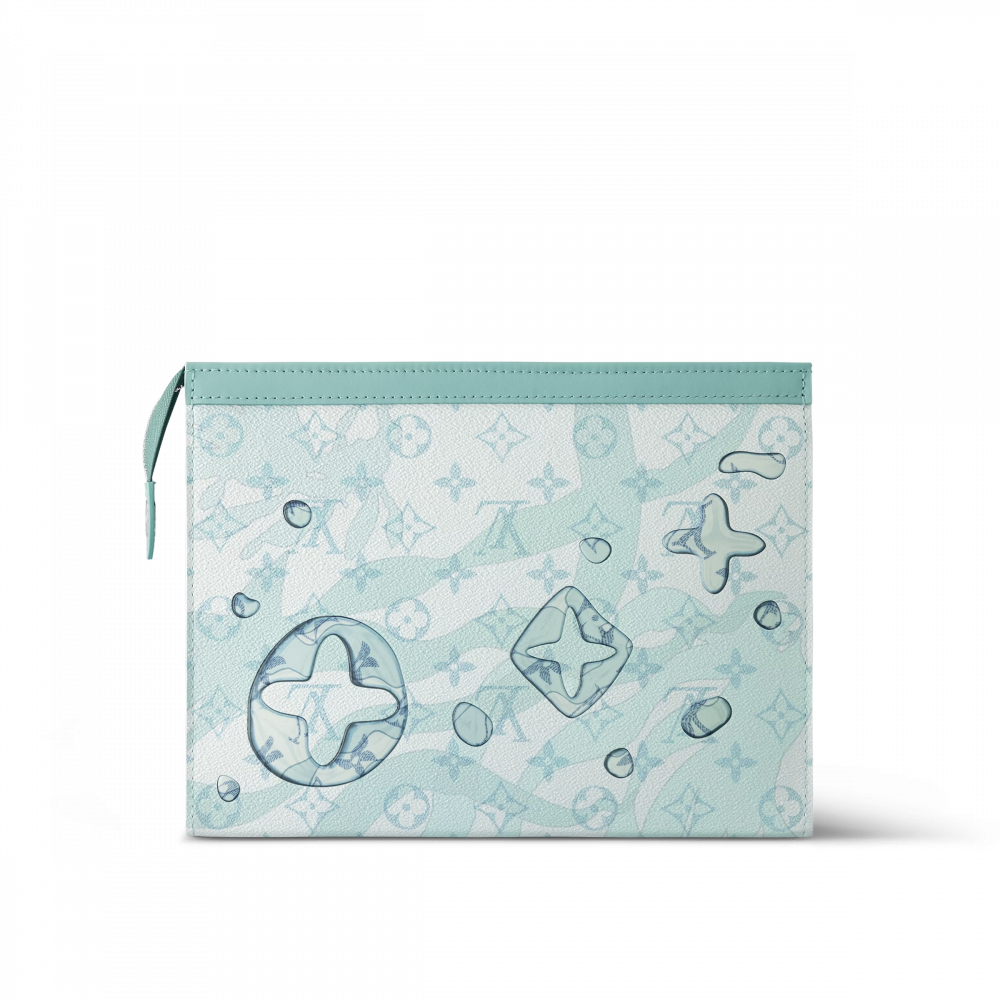 Louis Vuitton Leather Clutch Bag