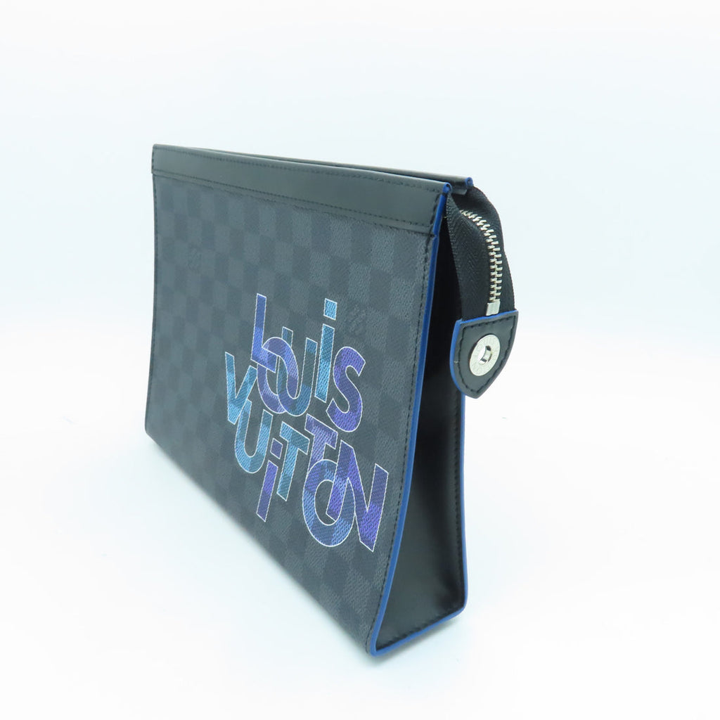 Louis Vuitton Leather Clutch Bag