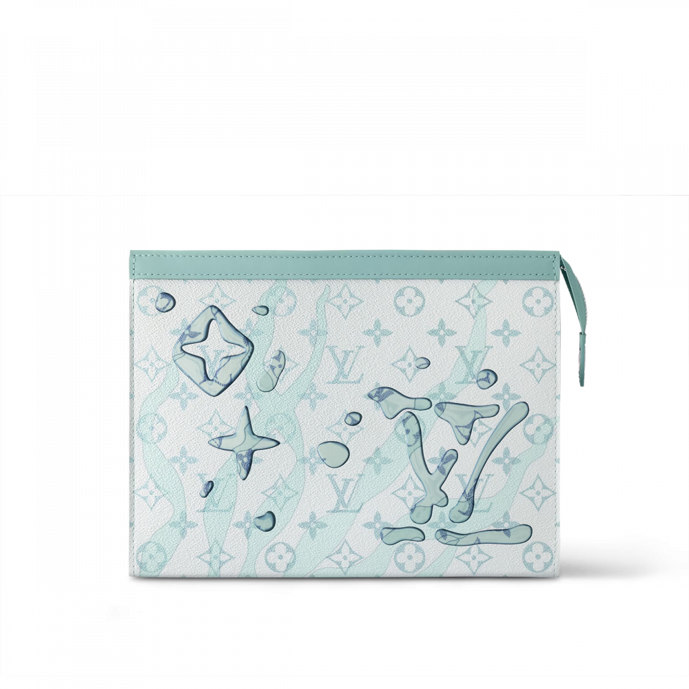 Louis Vuitton Leather Clutch Bag