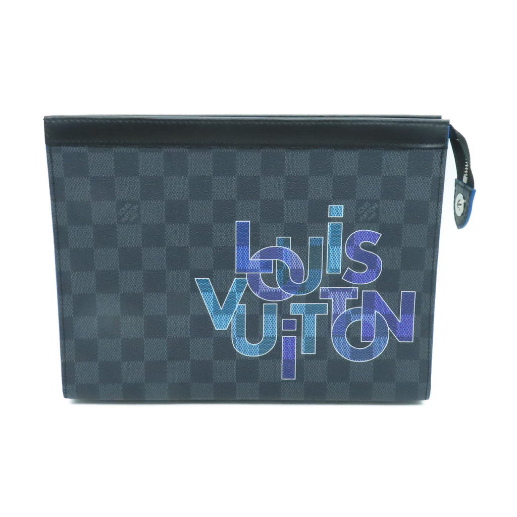 Louis Vuitton Leather Clutch Bag