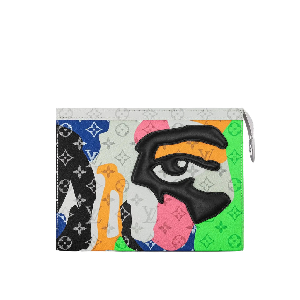 Louis Vuitton Leather Clutch Bag