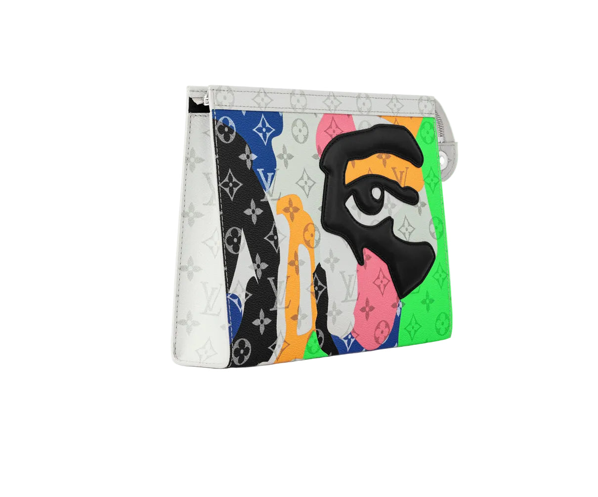 Louis Vuitton Leather Clutch Bag