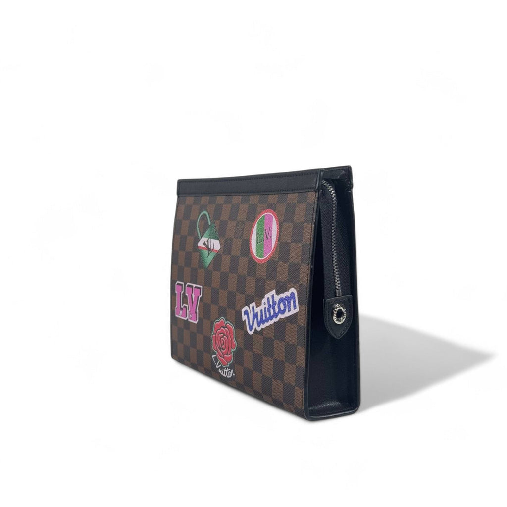 Louis Vuitton Leather Clutch Bag